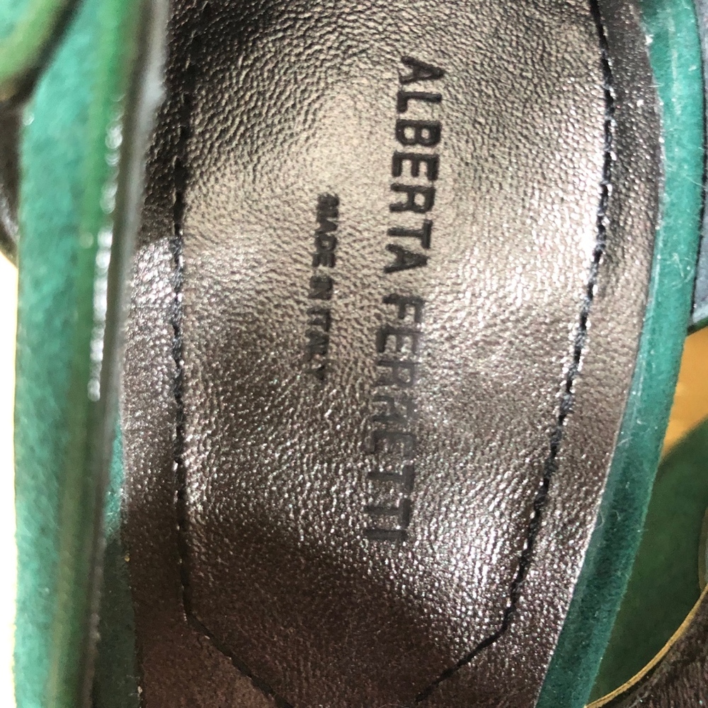Alberta Ferretti Green Heels - Picture 6 of 6